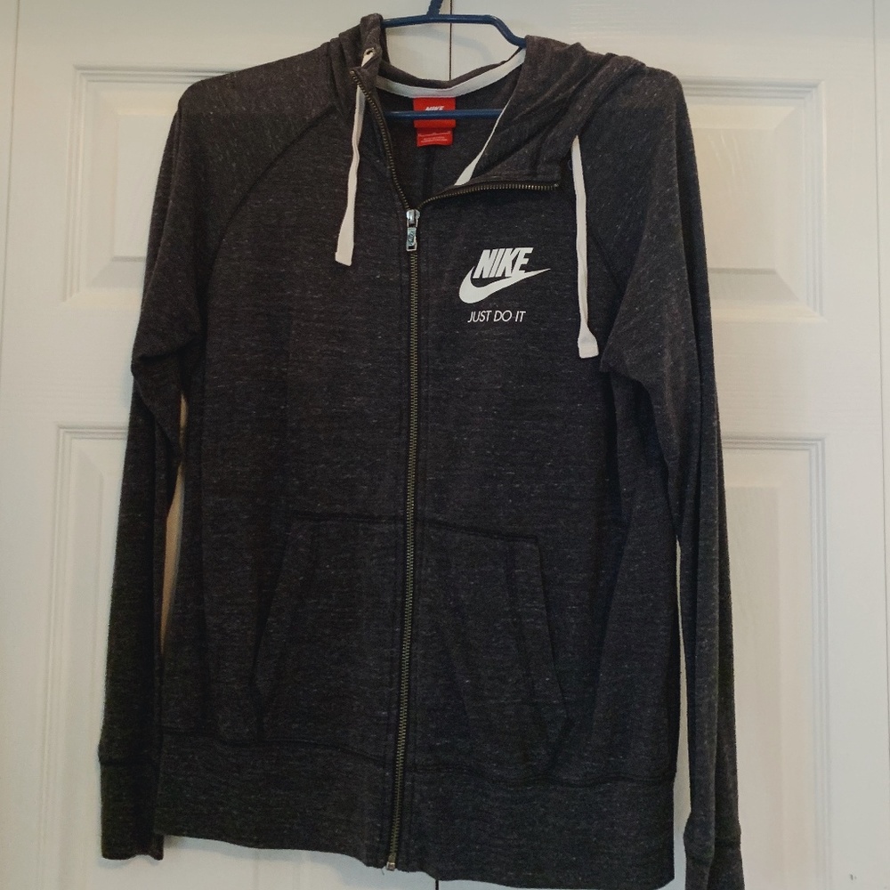 Heather grey nike zip-up!